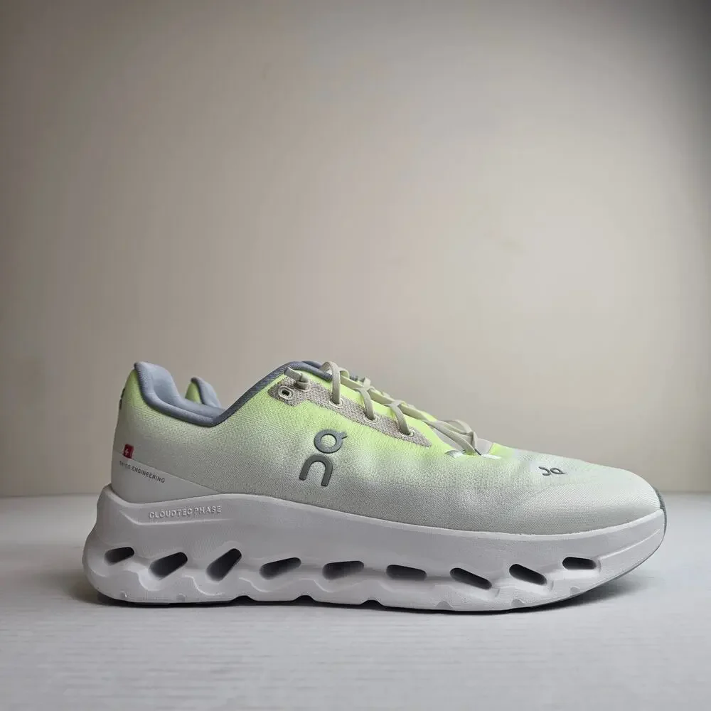 On Cloudtilt Sneakers Size 11 Mens Lime Ivory White Yellow Grey Running Shoes